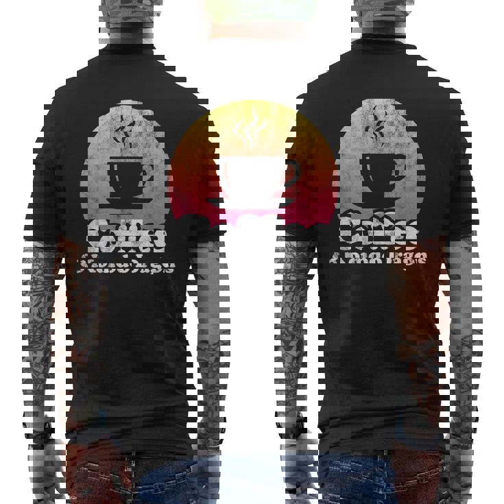 Café Y Komodo Dragones Komodo Dragon Camiseta Hombre Estampado Espalda