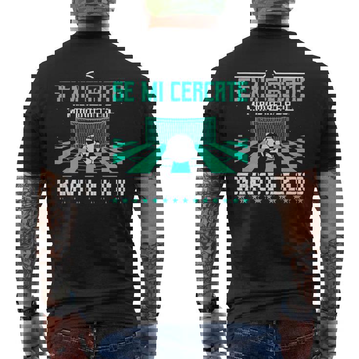 Calcio Allenatore Di Calcio Regalo Allenatore Calciatore T-shirt da uomo con stampa posteriore