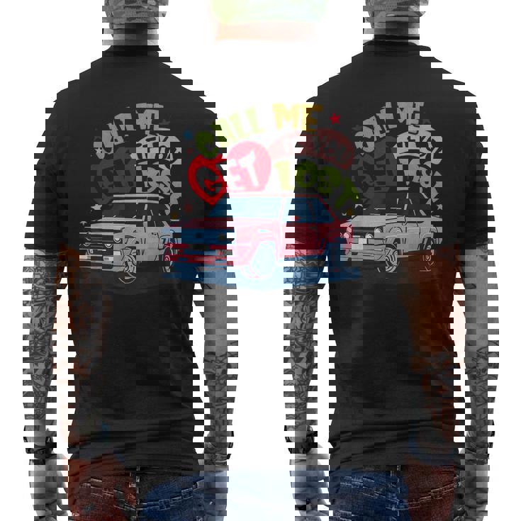 Call Me If Vintage Musician Outfits For Lovers You Get Lost Men's T-shirt Back Print