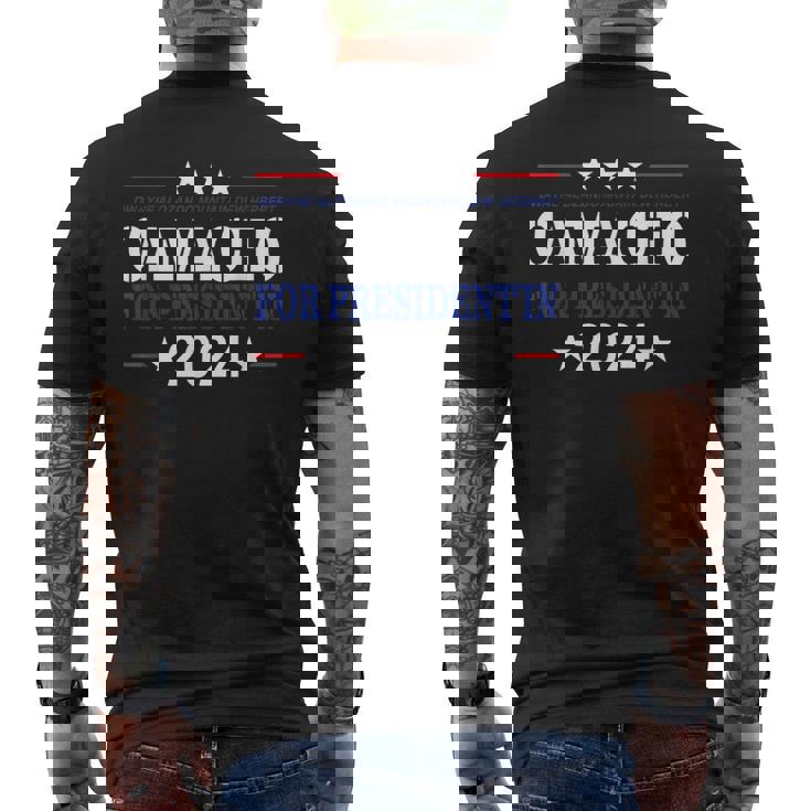Camacho Para Presidente En 2024 Humor De Las Elecciones Presidenciales Camiseta Hombre Estampado Espalda