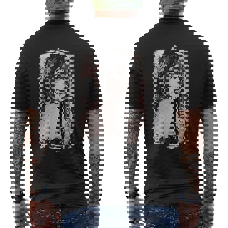 Camisa De Anime Gótica Creepy Horror Anime Manga Japonés Camiseta Hombre Estampado Espalda