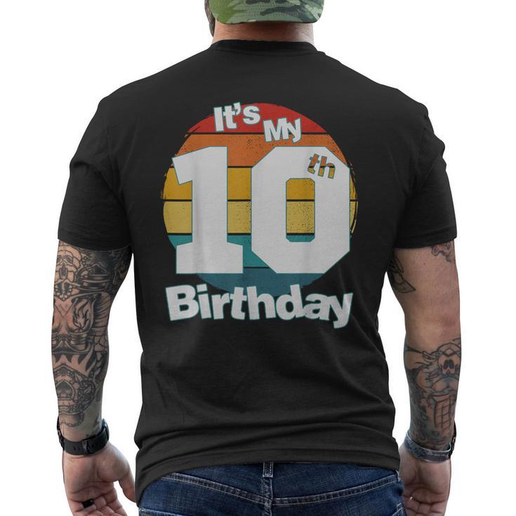 Camisa De Cumpleaños Número 10 Es Mi 10 Cumpleaños Cumpleaños 10 Años Camiseta Hombre Estampado Espalda