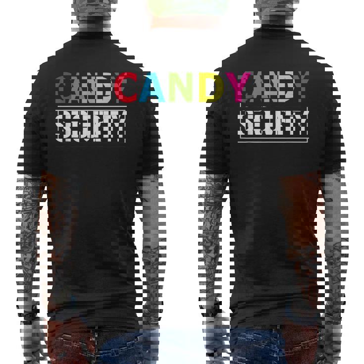 Candy Security Halloween Costume Men's T-shirt Back Print