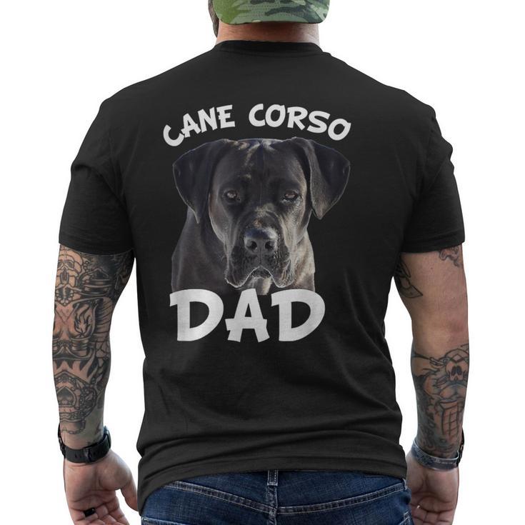 Cane Corso Dad Italian Mastiff Dog T-Shirt mit Rückendruck