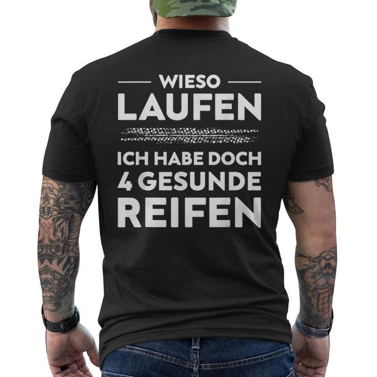 Car Mechatronics Mechanic 4 Tyres T-Shirt mit Rückendruck