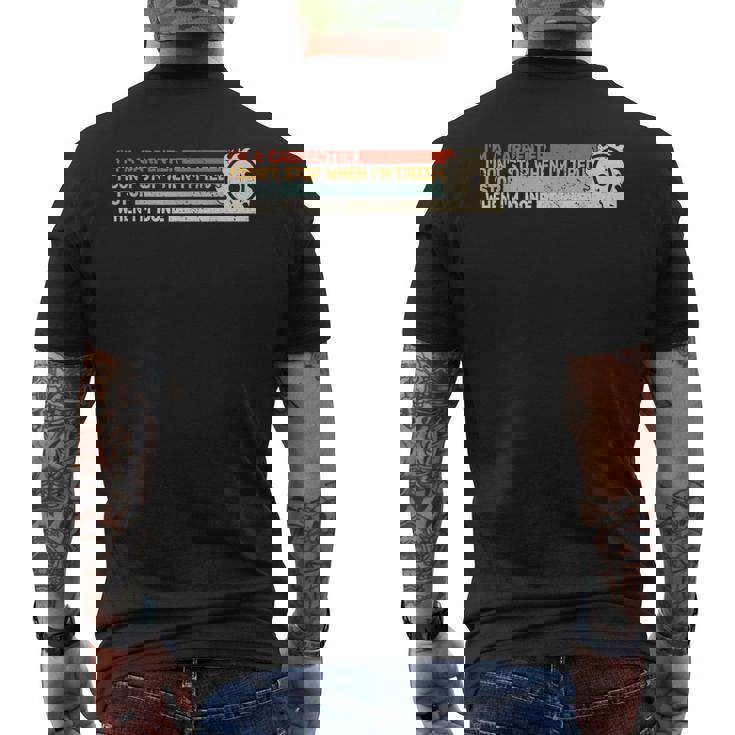 Carpinteros Carpinteros Para Hombres Retro Madera De Carpintero Para Hombres Camiseta Hombre Estampado Espalda