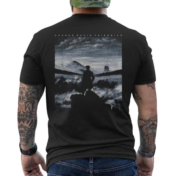 Caspar David Friedrich Wanderer Over The Nebelmeer T-Shirt mit Rückendruck