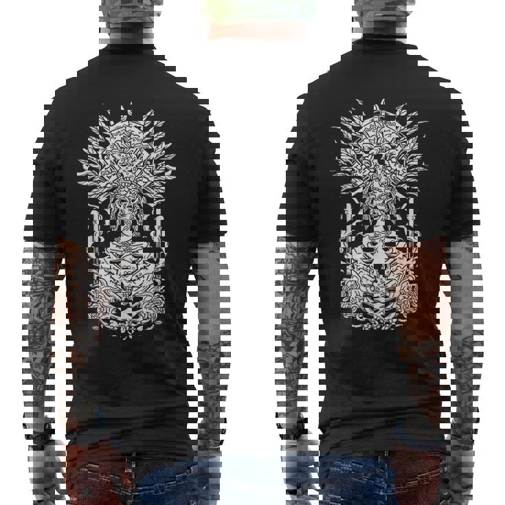 Catrina Blanche Dia De Los Muertos T-shirt imprimé au dos