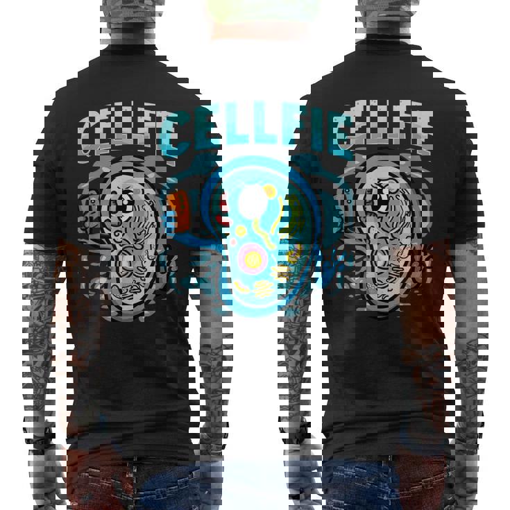 Cellfie Biologia Insegnante Divertente Scienza Cellulare T-shirt da uomo con stampa posteriore