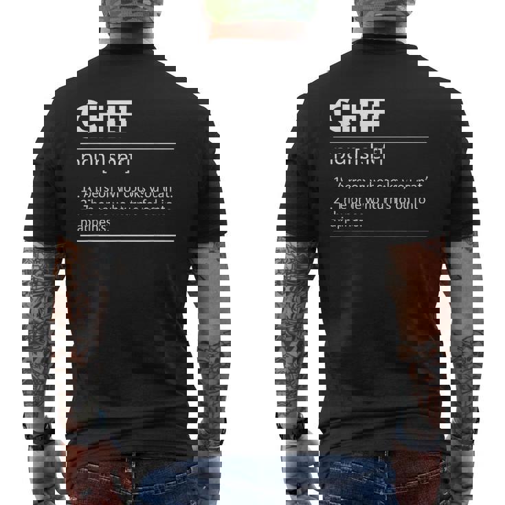 Chef Chef Definition Regalo De Chef Chef Chef Camiseta Hombre Estampado Espalda