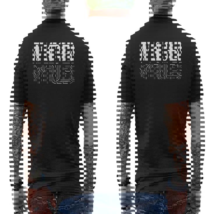 Chef Mi Cocina Mis Reglas Chef & Chef Camiseta Hombre Estampado Espalda