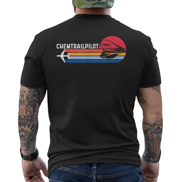 Chemtrails Uniform Chemtrailpilot Chemtrail Defense T-Shirt mit Rückendruck