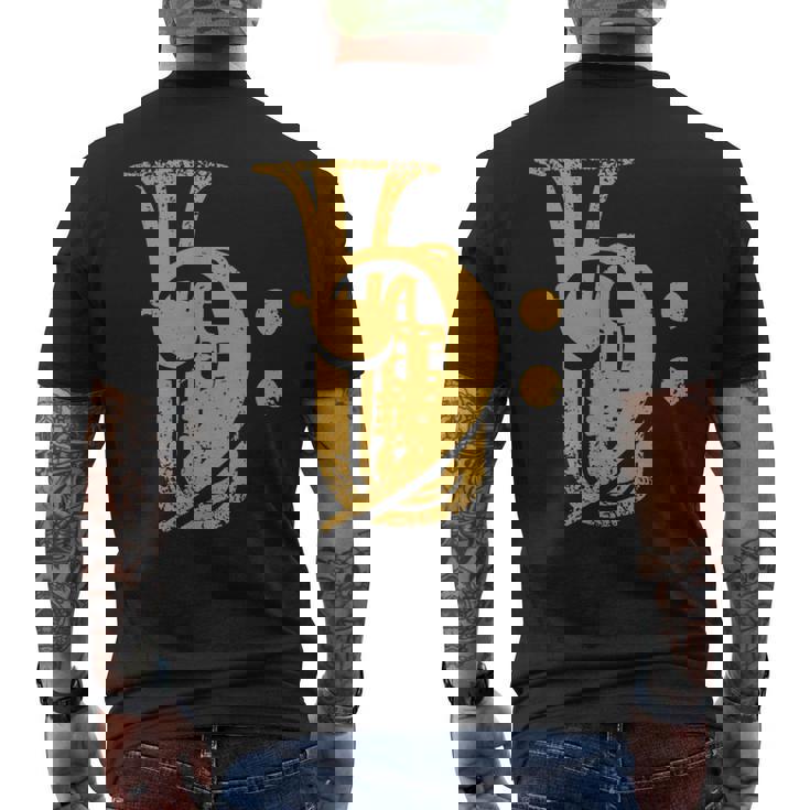 Chiave Di Basso Tuba Chiave Di Tuba T-shirt da uomo con stampa posteriore