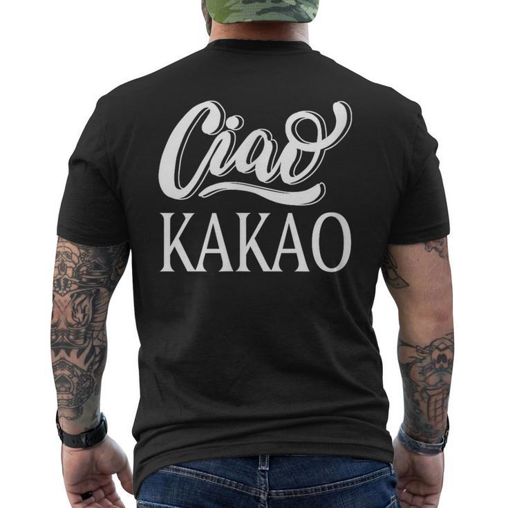 Ciao Kakao Farewell Tschau For Cocoa Drinker T-Shirt mit Rückendruck