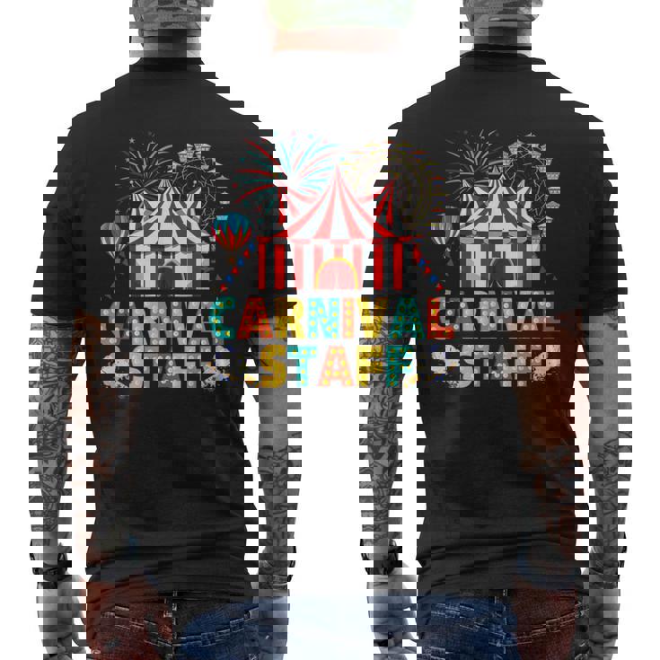 Circus Carnival Staff Birthday Party Ring Master Costume Men's T-shirt Back Print