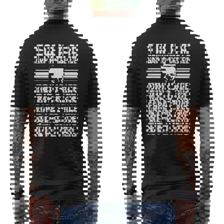Citationaches Ce Que Je Fais Durant Mon Temps Libre T-shirt imprimé au dos