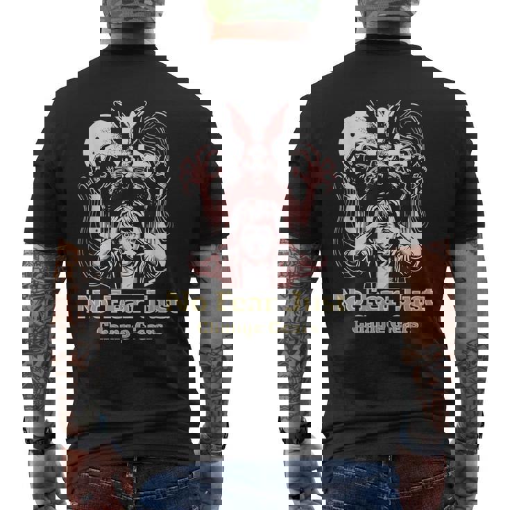Civil Rights Equality Freedom Patriot Fearless Positivity Men's Back Print T-Shirt