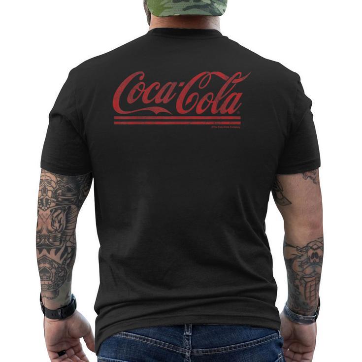 Coca-Cola Distressed Cursive Logo T-Shirt mit Rückendruck