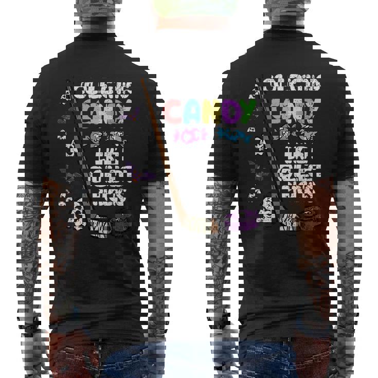 Coleccionando Caramelos Diseño Divertido Hockey Deporte Camiseta Hombre Estampado Espalda