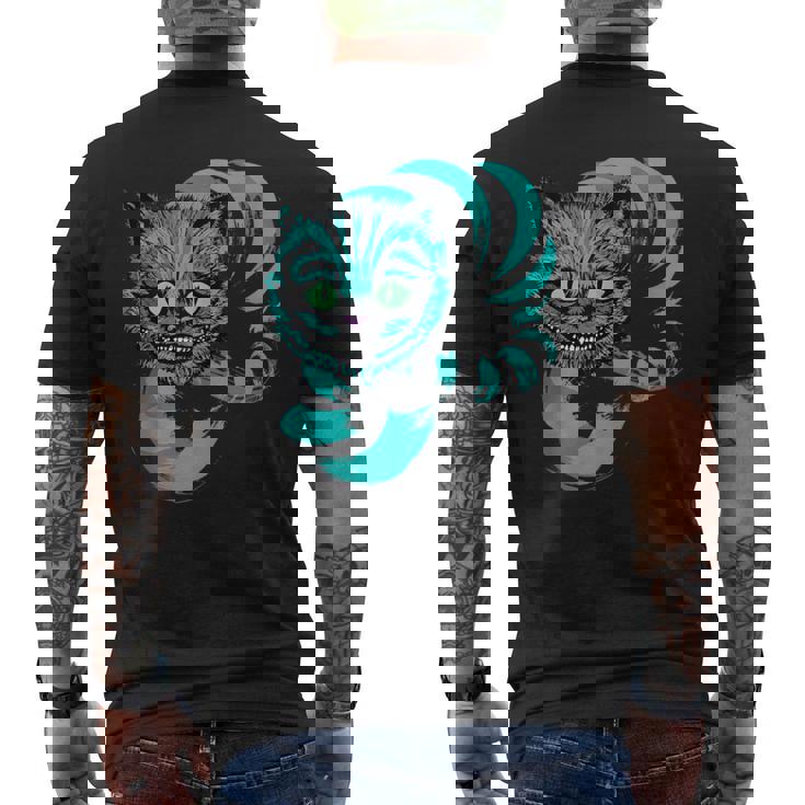 Con Disegno Di Gatto Del Cheshire Nel Paese Delle Merav T-shirt da uomo con stampa posteriore
