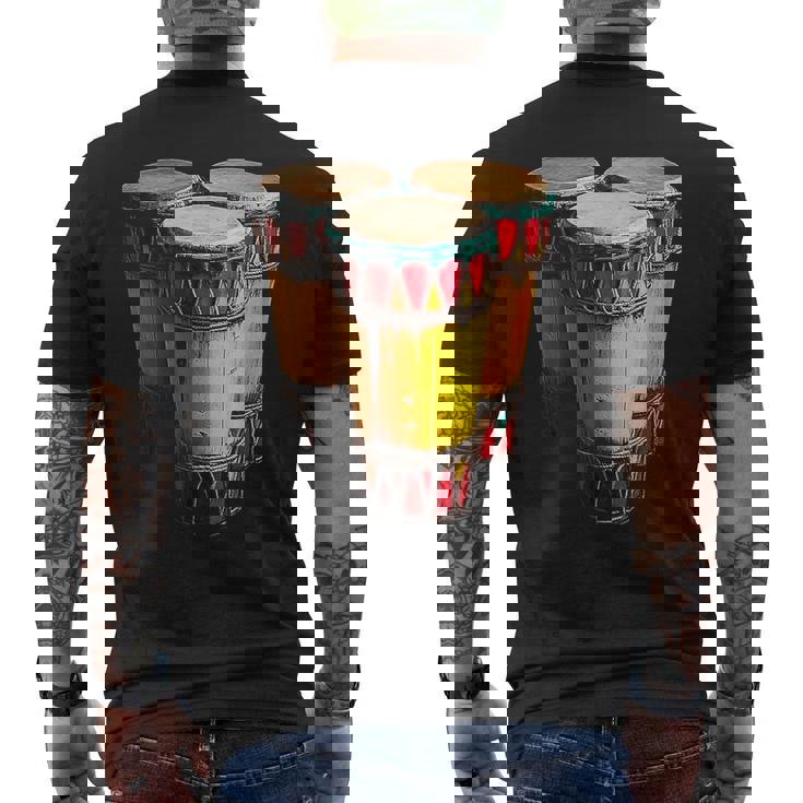 Congas Instrument De Musique Motif Illustration Congas T-shirt imprimé au dos