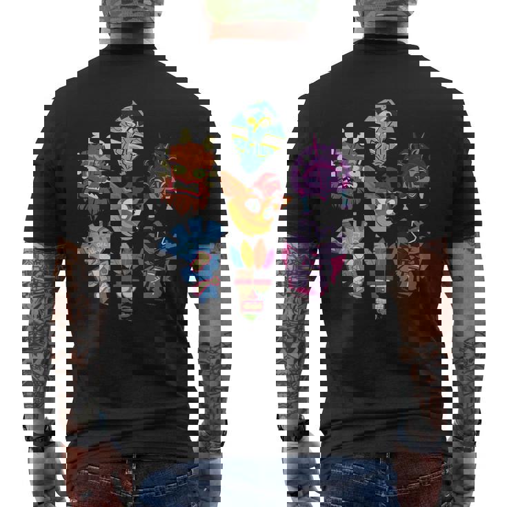 Crash Team Rumbleintage Crash & Relic Icon Jumble T-shirt da uomo con stampa posteriore