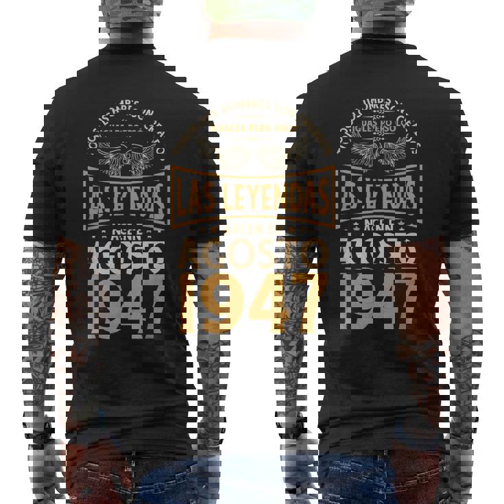 Cumpleaños Hombre Regalos Las Leyendas Agosto 1947 Camiseta Hombre Estampado Espalda