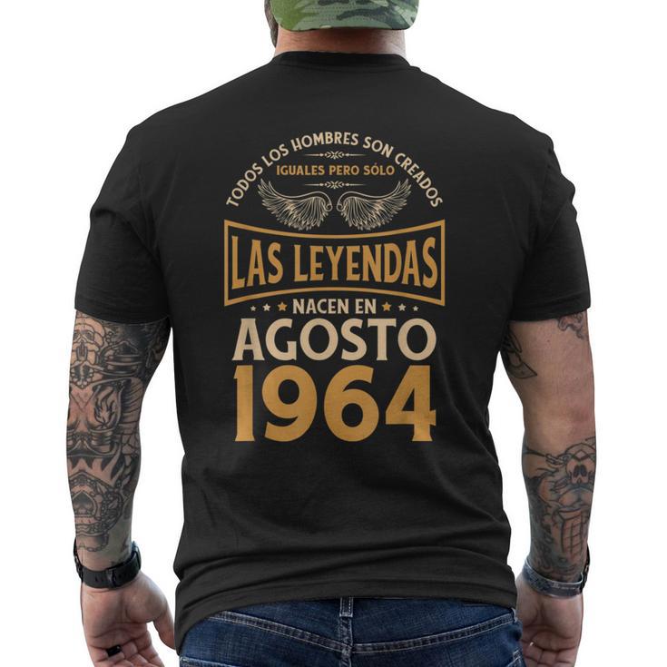 Cumpleaños Hombre Regalos Las Leyendas Agosto 1964 Camiseta Hombre Estampado Espalda