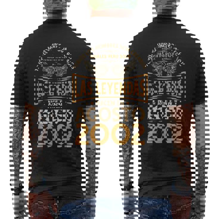 Cumpleaños Hombre Regalos Las Leyendas Agosto 2002 Camiseta Hombre Estampado Espalda
