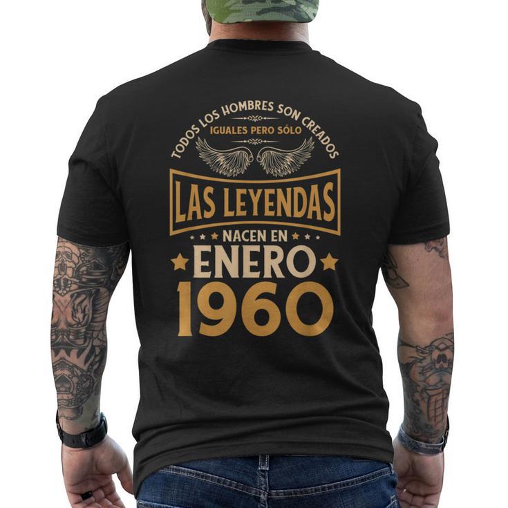 Cumpleaños Hombre Regalos Las Leyendas Enero 1960 Camiseta Hombre Estampado Espalda
