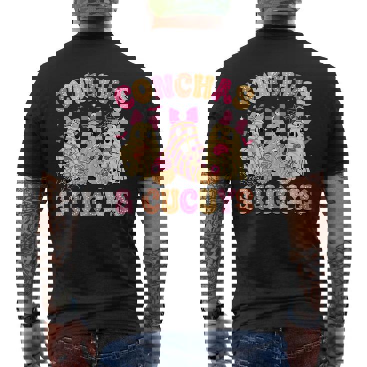 Cute Conchas And Cucuys Ghost Mexican Halloween Ghost Men's T-shirt Back Print