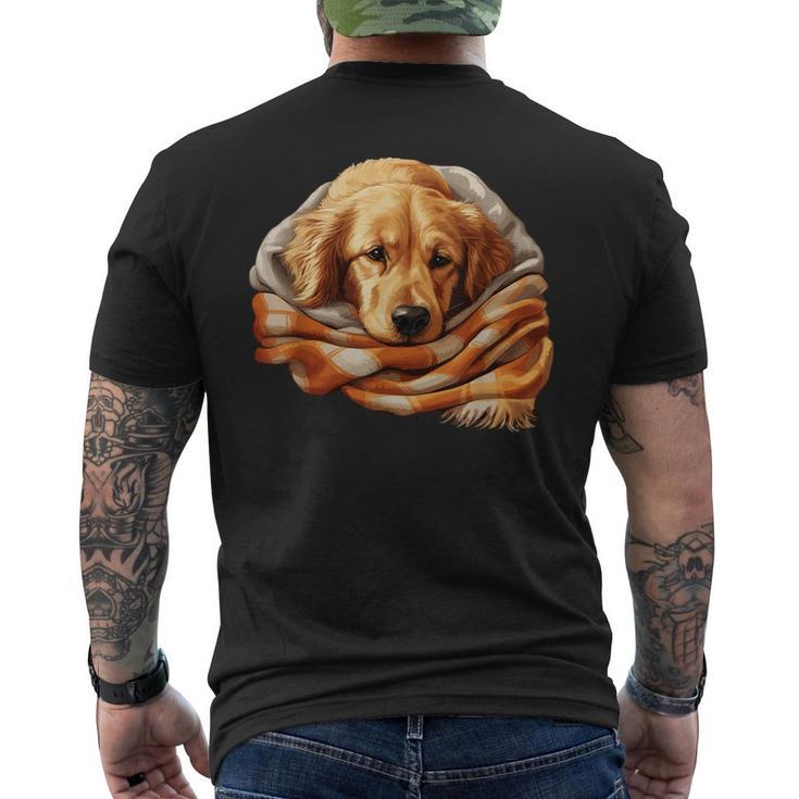 Cute Dog Official Sleep Golden Retriever Dog T-Shirt mit Rückendruck