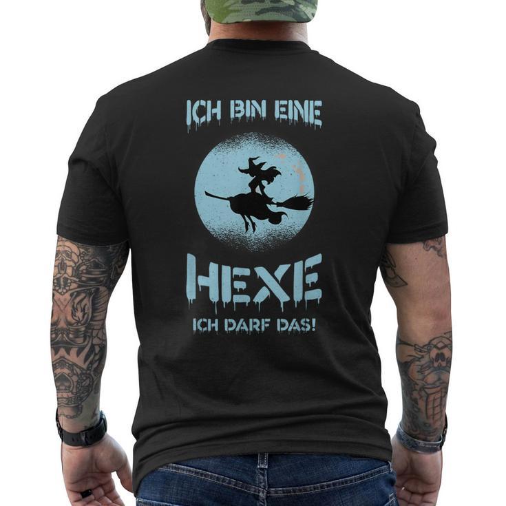 Short-Sleeved Ich Bin Eine Hexe Ich Kann Das Zicken T-Shirt mit Rückendruck