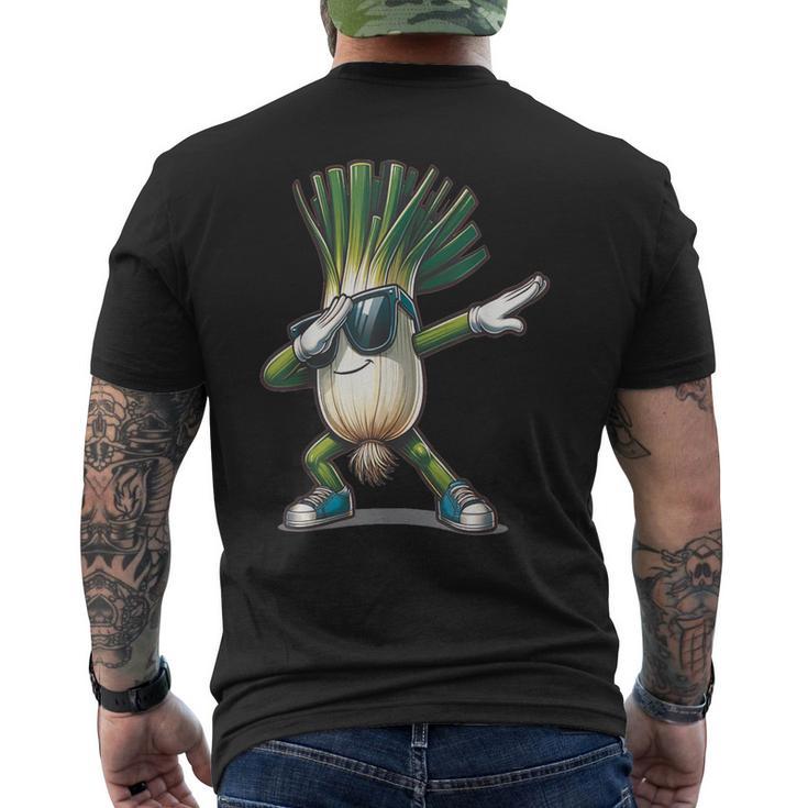 Dab Leek Dancing Dabbing Leekegetables T-Shirt mit Rückendruck