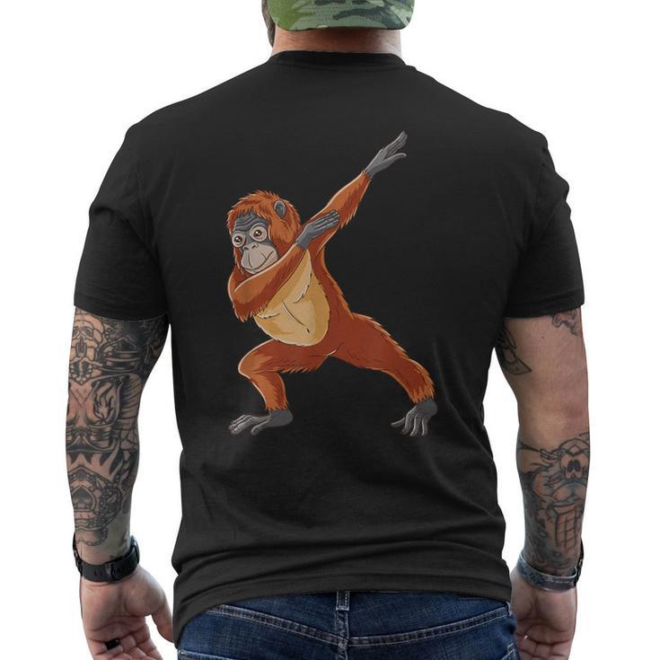 Dabbing Orang Utan Für Affenliebhaber T-Shirt mit Rückendruck