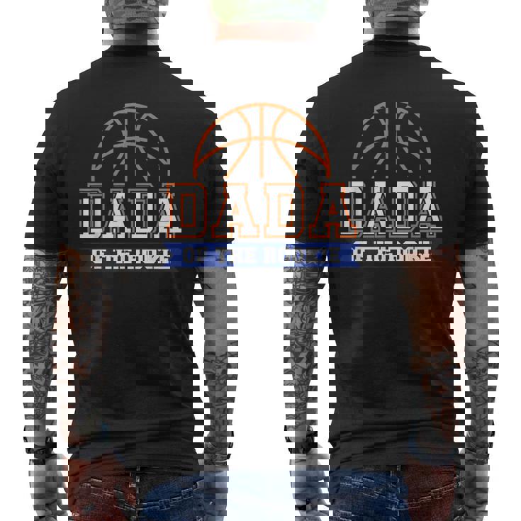 Dada Of Rookie 1St Birthday Basketball Theme Matching Party Men's T-shirt Back Print