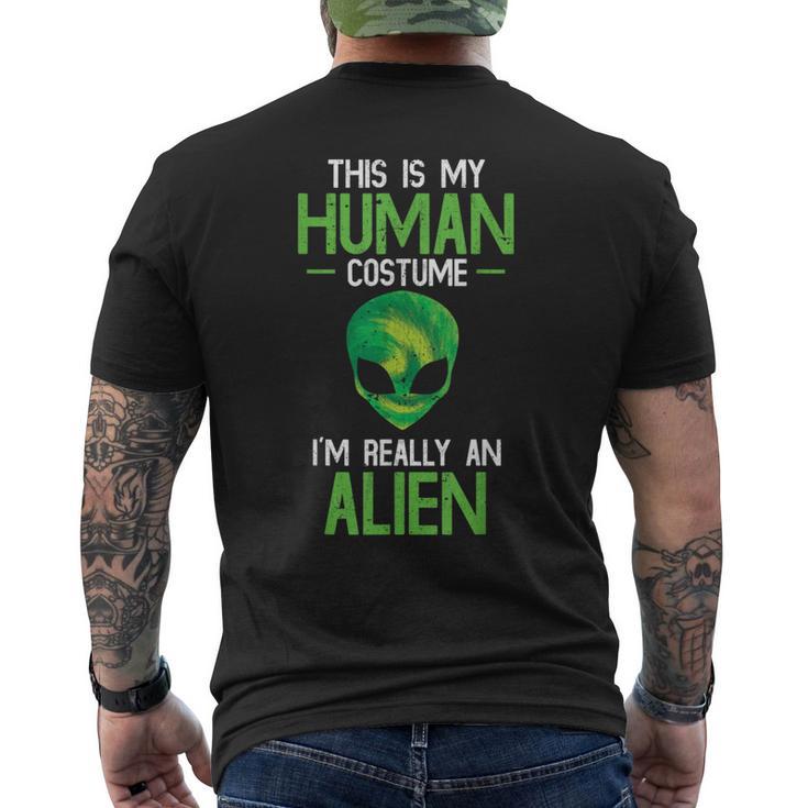 Das Ist Mein Menschensch Costume Alien Alien T-Shirt mit Rückendruck