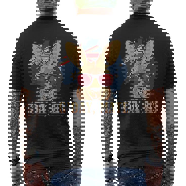 Day Mate Carte Patriotique De L'australie Motif Good Kangourou T-shirt imprimé au dos