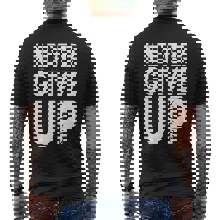 De Fútbol Never Give Up Never Give Up Camiseta Hombre Estampado Espalda