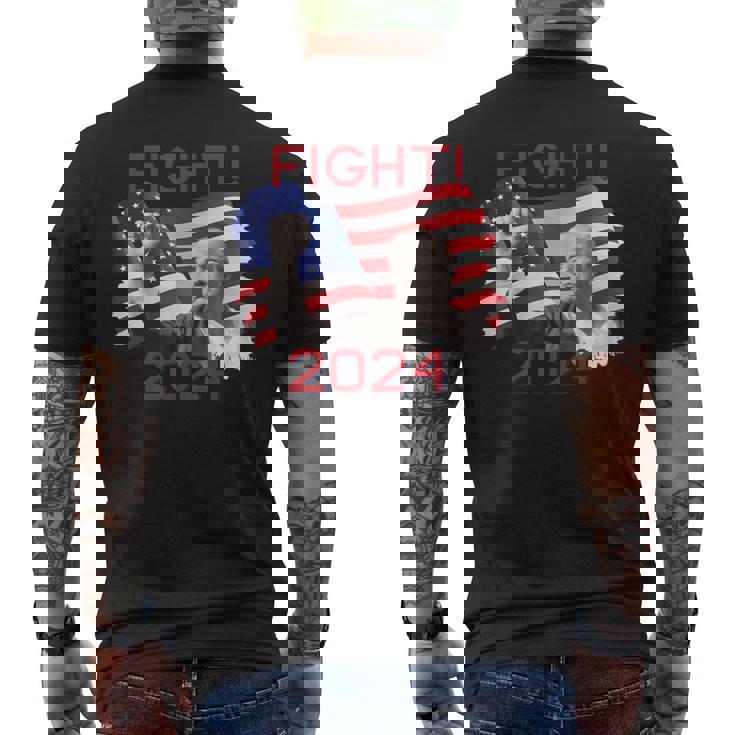 Della Campagna Trump Fight 2024 T-shirt da uomo con stampa posteriore