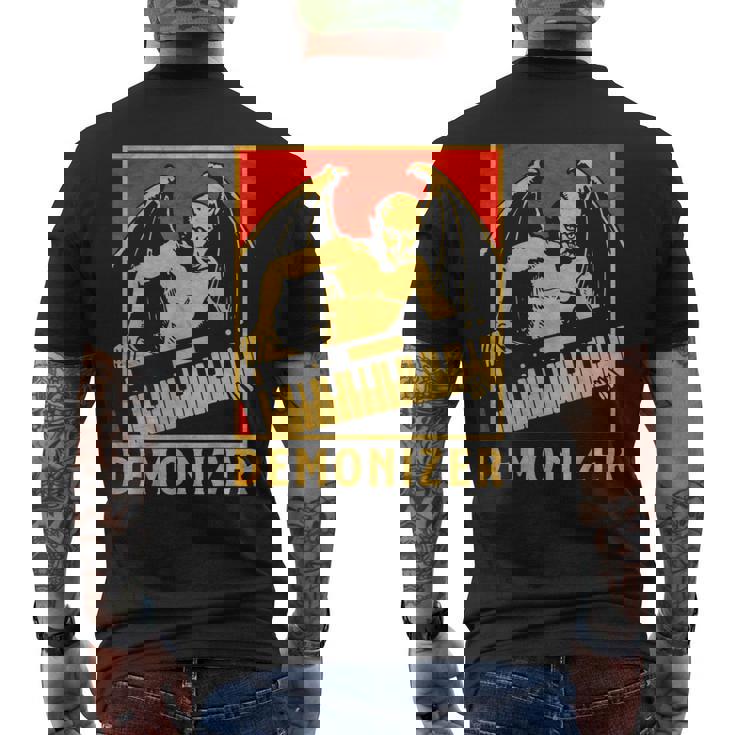 Demonizer Sintetizzatore Strumento Musicale Elettronico T-shirt da uomo con stampa posteriore
