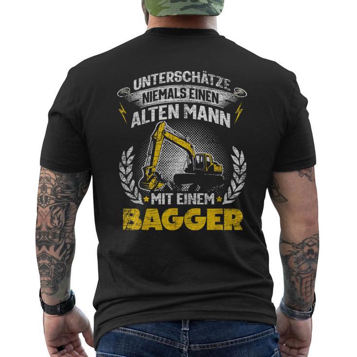 Digger Driver Digger Saying Digger Driver T-Shirt mit Rückendruck