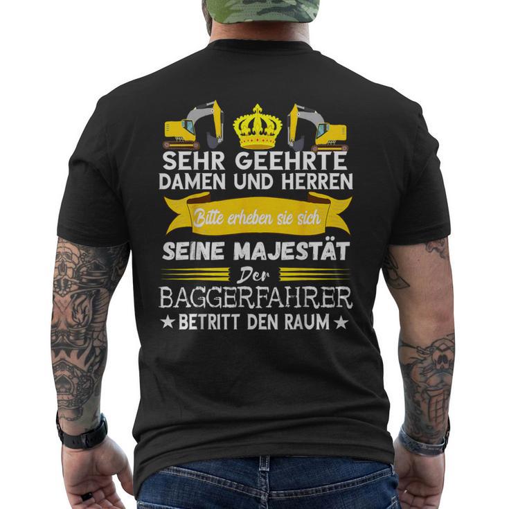 Digger Driver Majesty Digger Drivers Saying S T-Shirt mit Rückendruck