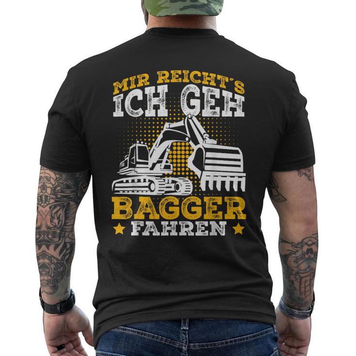 Digger Driver Sayings Excavator Idea T-Shirt mit Rückendruck