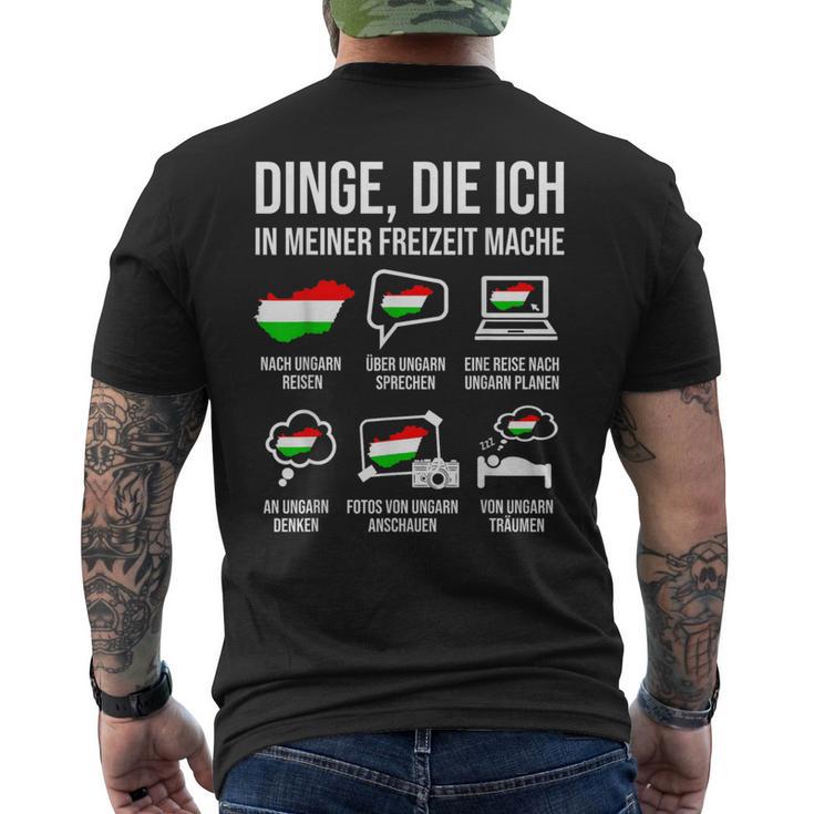 Dinge In Meiner Freizeit Heimat Hungary T-Shirt mit Rückendruck