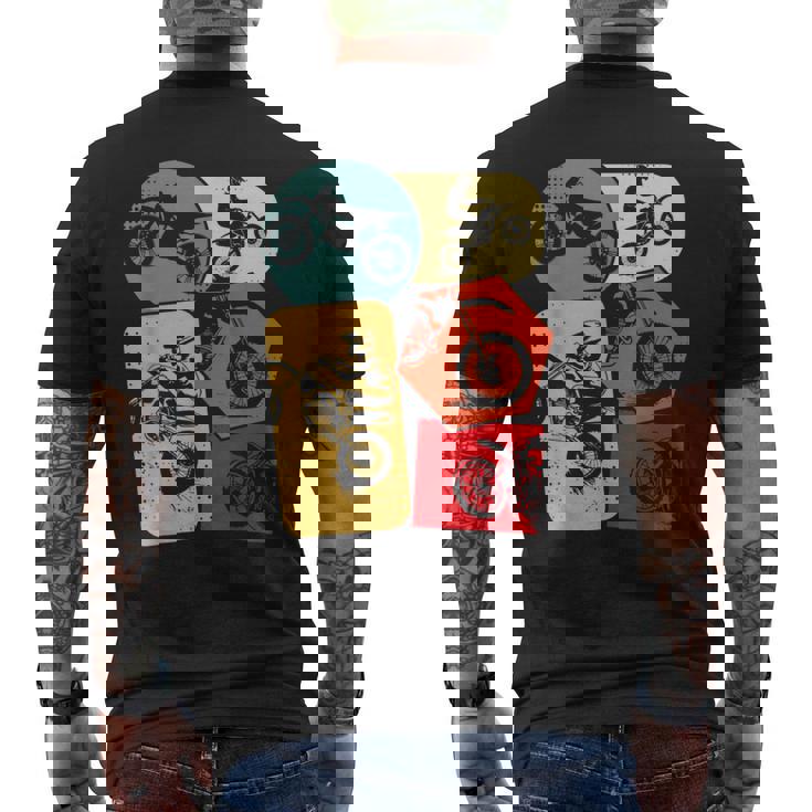 Dirt Bike Motocross Enduro T-shirt da uomo con stampa posteriore