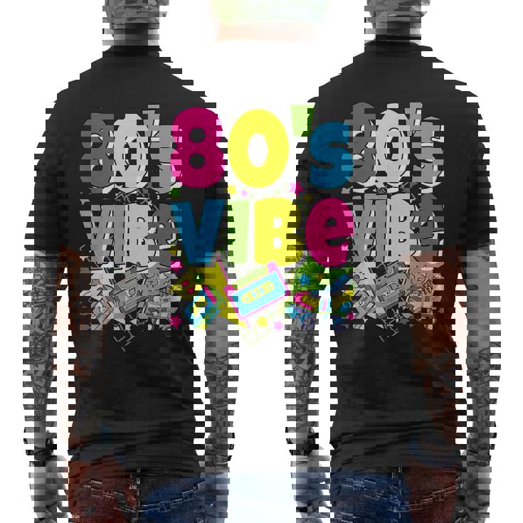 Disfraz Divertido De Fiesta De Los 80 Retro Para Amantes De Los 80 Camiseta Hombre Estampado Espalda
