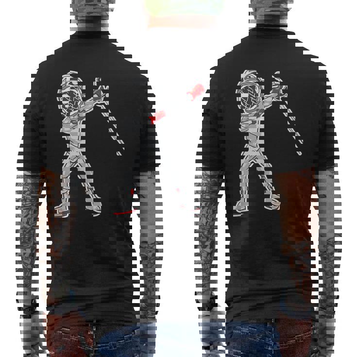 Divertente Dabbing Scherma Sport T-shirt da uomo con stampa posteriore