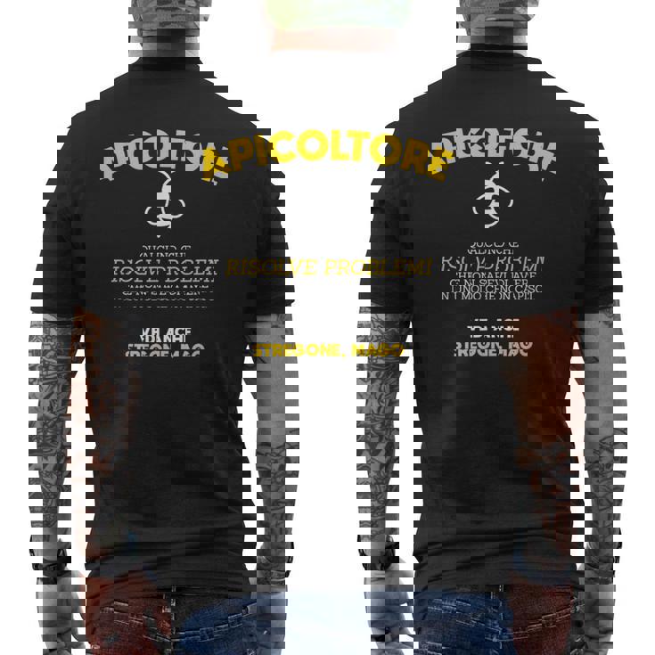 Divertente Definizione Regalo Di Apicoltura Per Apicoltore T-shirt da uomo con stampa posteriore