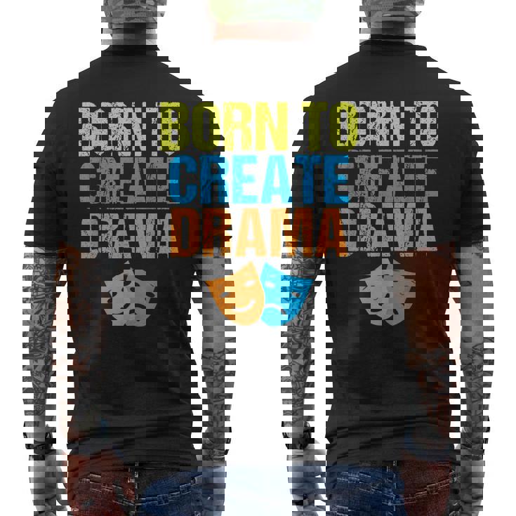 Divertente Drama Club Theater Nerd Attore Regalo Per Interpreti T-shirt da uomo con stampa posteriore